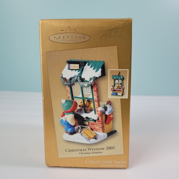 Hallmark Keepsake Pet Shop Ornament Christmas Windows KOC Club 2005 3rd #3 VTG - Picture 9 of 11